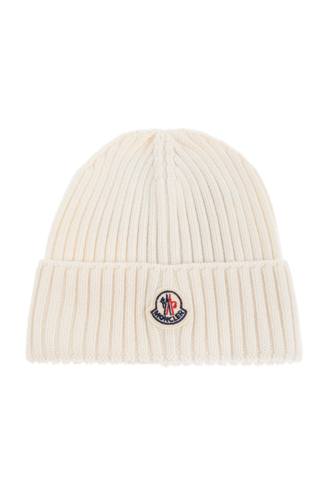 MONCLER ビーニー　白 ホワイト（白）系 MONCLER(モンクレール) ニットキャップ